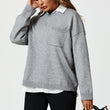 Load image into Gallery viewer, Pocket Detail Knitted Jumper In Grey