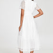 Load image into Gallery viewer, Broderie Anglaise Midi Dress In White