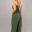 Load image into Gallery viewer, Strapless Shirred Bandeau Wide Leg Jumpsuit