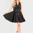 Load image into Gallery viewer, Button Front Detail Mini Dress