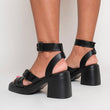 Load image into Gallery viewer, Cris Cross Ankle Strap Heeled Sandals