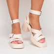 Load image into Gallery viewer, Cris Cross Ankle Strap Heeled Sandals