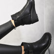Load image into Gallery viewer, Side Zip Low Wedge Chelsea Ankle Boots