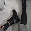Load image into Gallery viewer, Side Zip Low Wedge Chelsea Ankle Boots