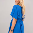 Load image into Gallery viewer, Short Sleeve Belted Playsuit with Elastic Waist