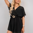 Load image into Gallery viewer, Short Sleeve Belted Playsuit with Elastic Waist