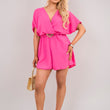 Load image into Gallery viewer, Short Sleeve Belted Playsuit with Elastic Waist
