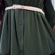 Load image into Gallery viewer, Belted Button Down Tiered Maxi Dress