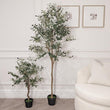 Load image into Gallery viewer, Large Faux Potted Olive Tree
