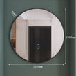 Load image into Gallery viewer, Extra Large Round Black Mirror