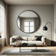 Load image into Gallery viewer, Extra Large Round Black Mirror
