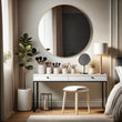 Load image into Gallery viewer, Large Round Gold Metal Mirror