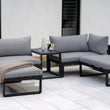 Load image into Gallery viewer, Grey 4 Seater Modular Aluminium Lounge Set with Side Cushions