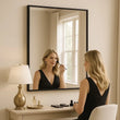 Load image into Gallery viewer, Black Metal Rectangle Mirror