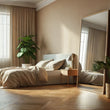 Load image into Gallery viewer, Large Gold Metal Rectangle Mirror