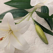 Load image into Gallery viewer, White Faux Lily Single Stem Flower