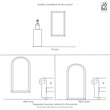 Load image into Gallery viewer, Large Black Metal Arch Mirror