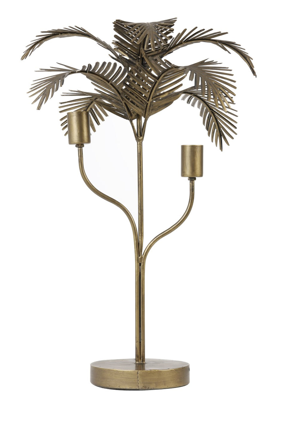 Gold Palm Lamp