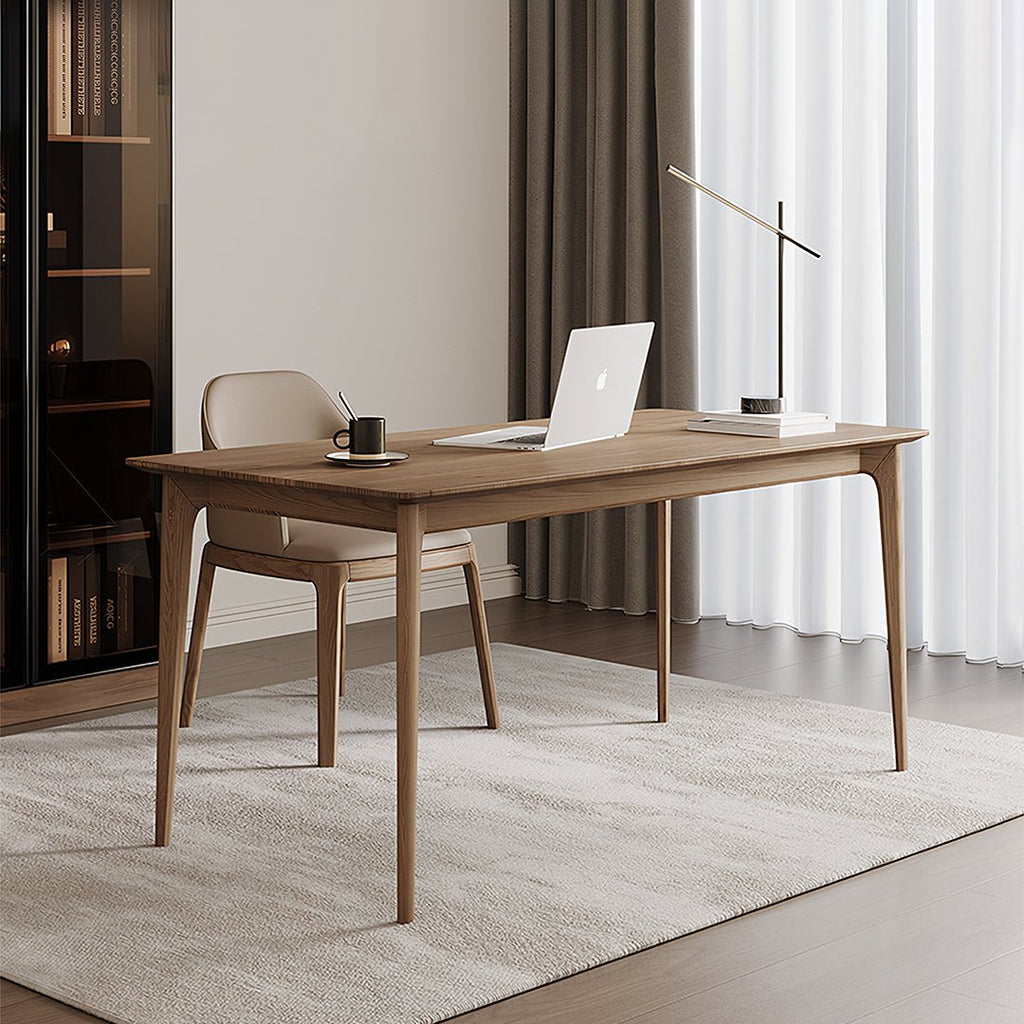 Mei Office Desk, Solid Wood, Ash Wood - Miola