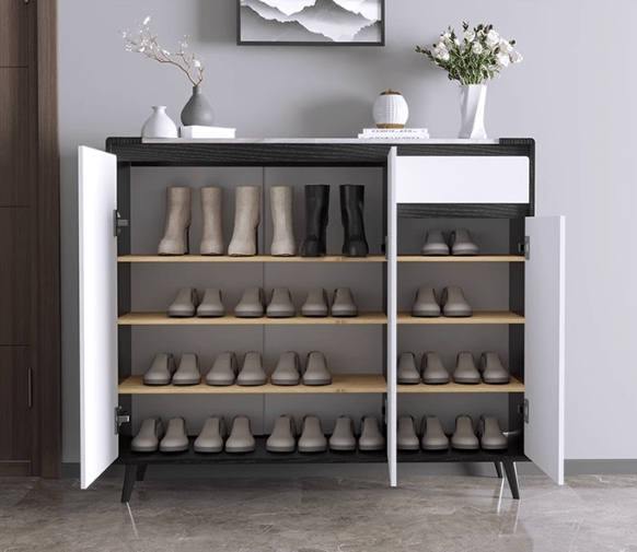 Kamen Shoe Storage, White - Miola