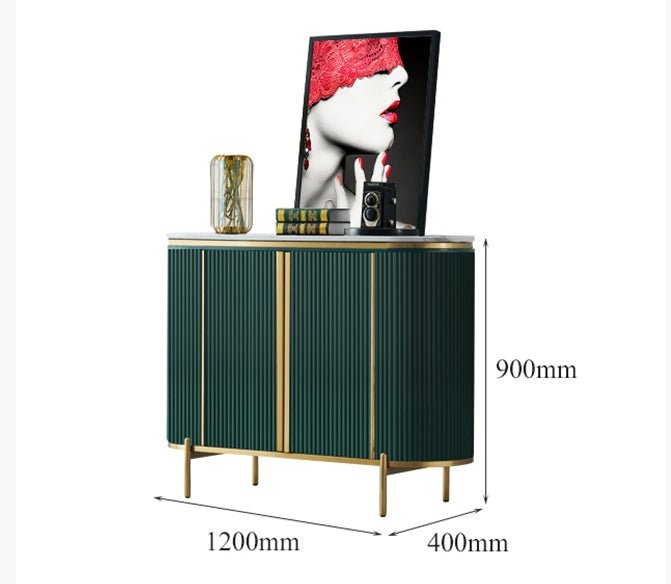 Elec Sideboard, Green & Gold - Miola