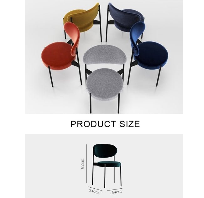 Ahmed Dining Chair, Velvet - Miola