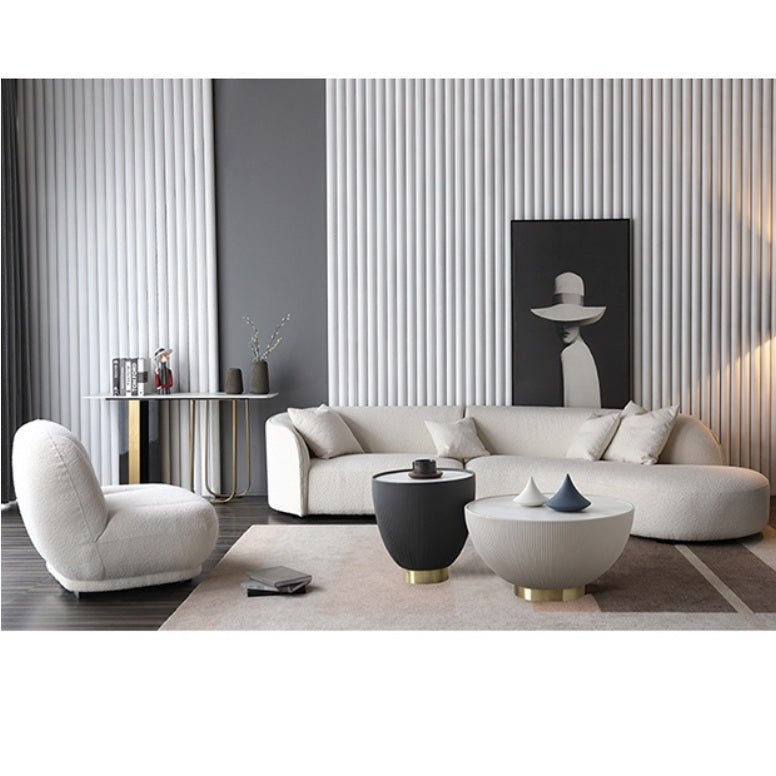 Theo Coffee Table Set, Black And White - Miola