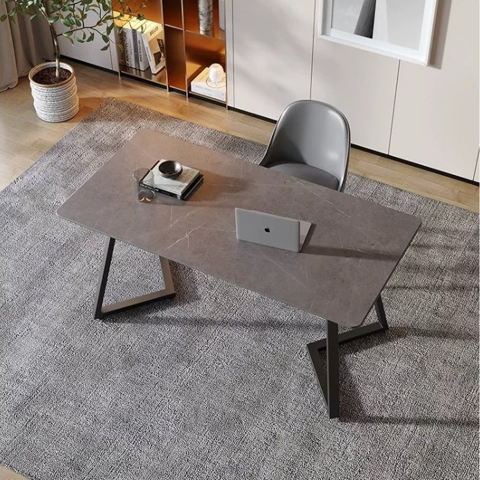 Sierra Office Desk, Sintered Stone - Miola