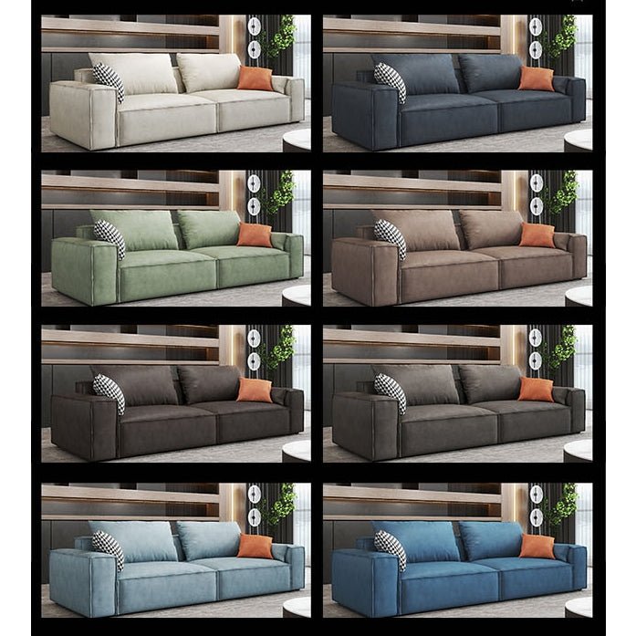 R67 Anselm Three Seater Sofa, Leathaire - Miola