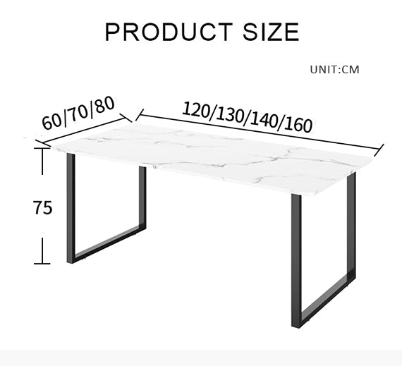 Casson Office Desk, Sintered Stone - Miola