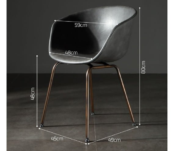 Herron Dining Chair, PU Leather - Miola