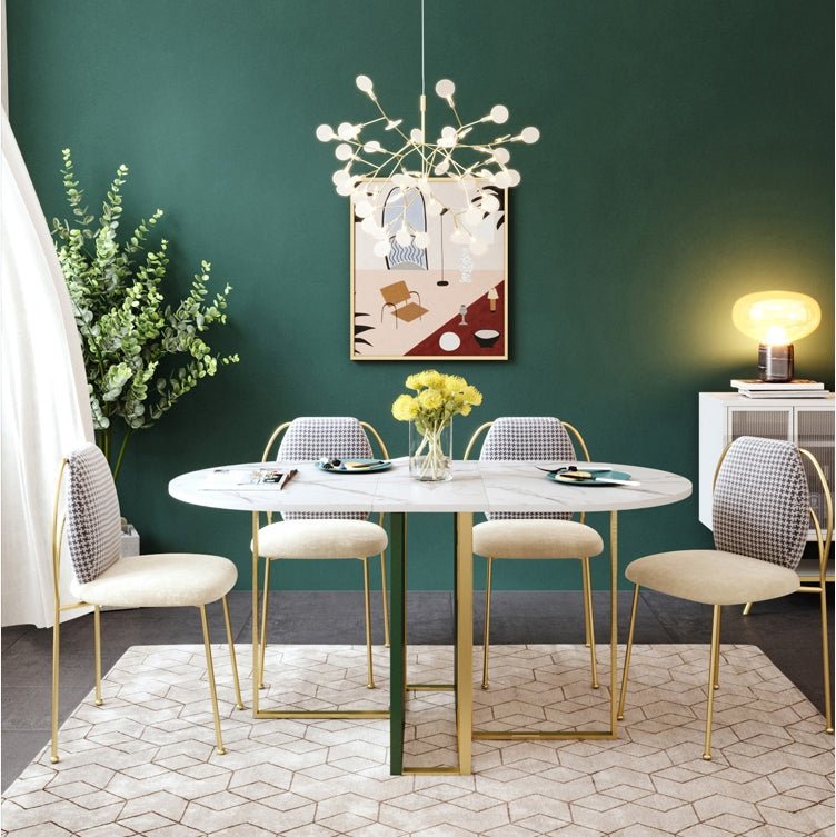 COSCO Modern Folding Dining Table, Green & Grey - Miola