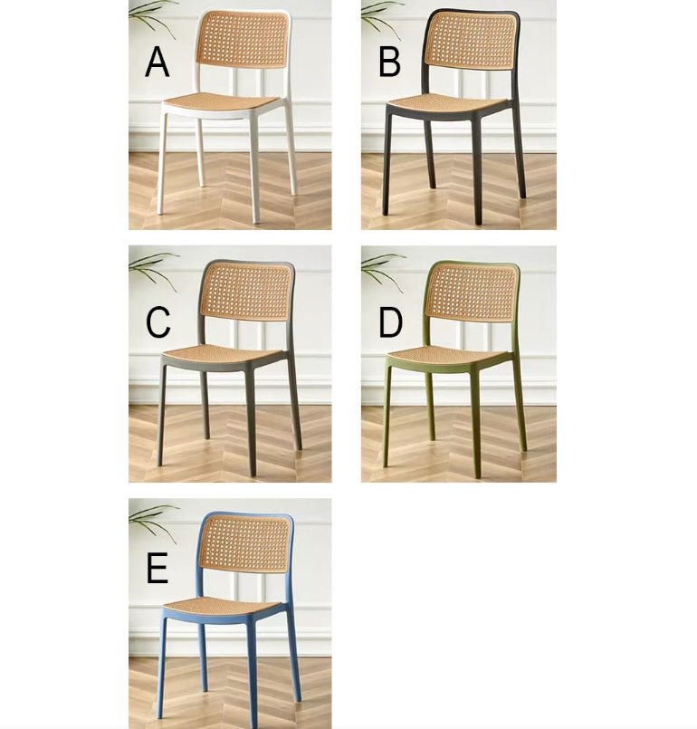 Ann Rattan Style Dining Chair, Plastic - Miola