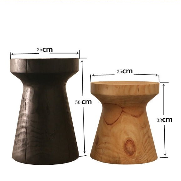R35 Side Table, Solid Wood, Oak - Miola