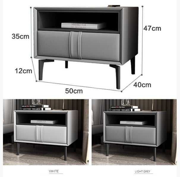 Mogensen Bedside Table, Grey - Miola