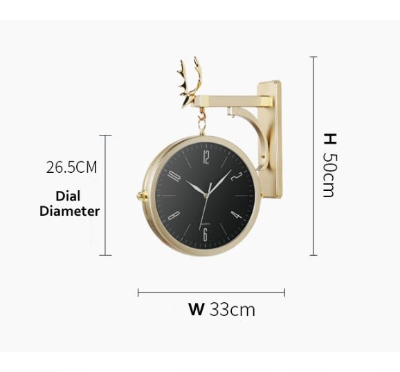 The Alley Clock, Gold Or Sliver - Miola