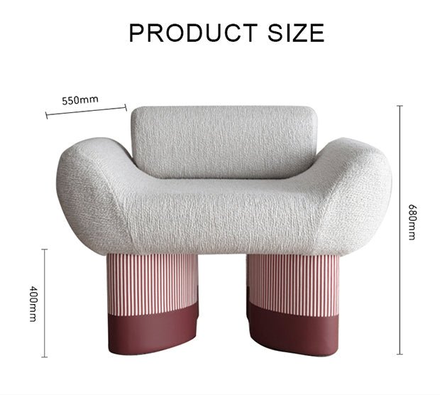 Egle Armchair, Boucle - Miola