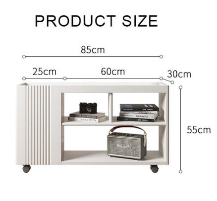 Dulcie Side Table With Wheels, Hallway Storage - Miola