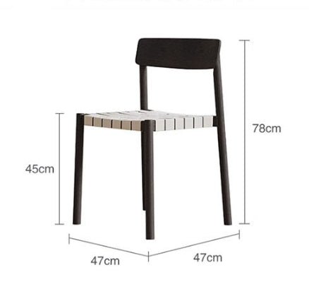 Eden Dining Chair, Black, Solid Wood & Linen - Miola