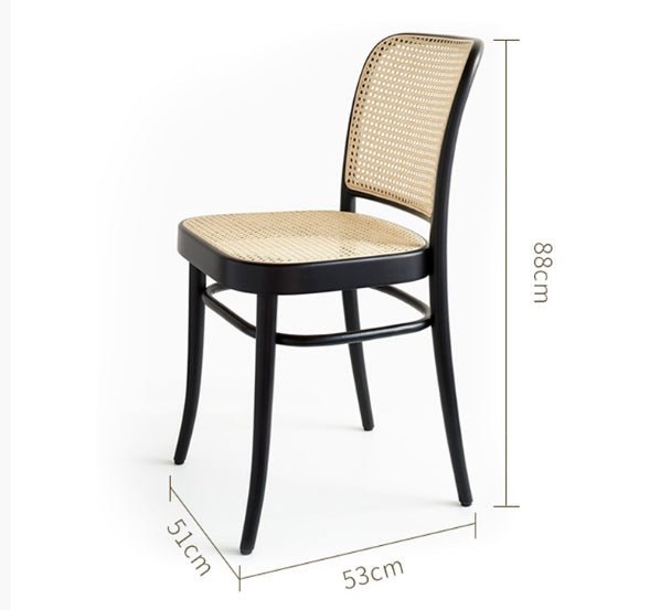 Vanesa Rattan Dining Chair, Oak - Miola