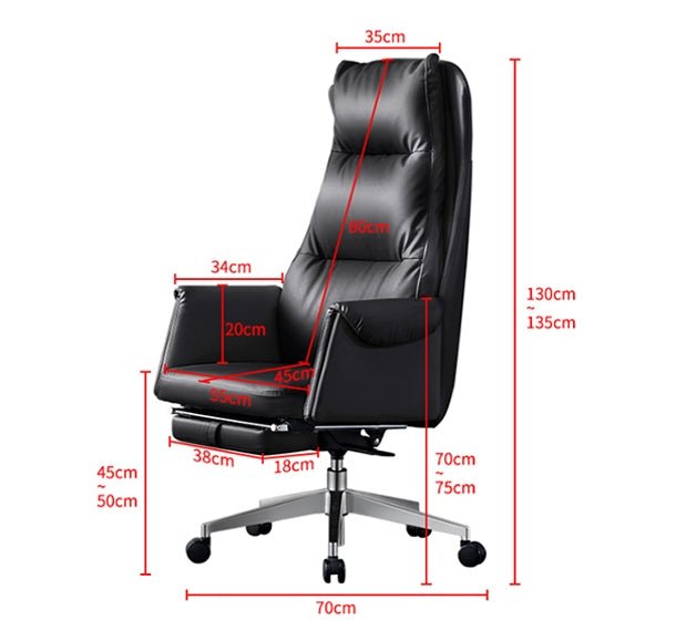 Bethalto Office Chair With Footrest, Recliner Office Chair - Miola