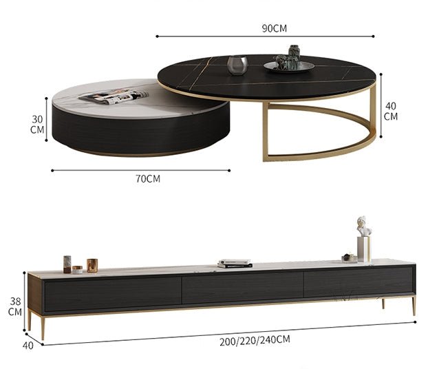Bigbiglife TV Stand, Sintered Stone - Miola