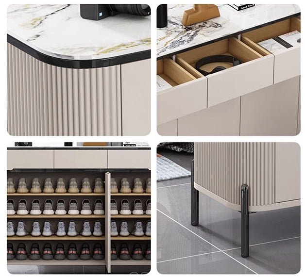 Samantha Shoe Storage, Off White - Miola