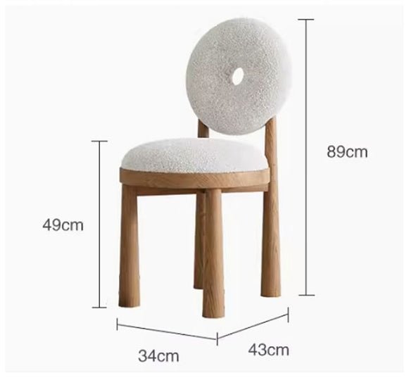 Evelyn Donut Dining Chair, Boucle - Miola