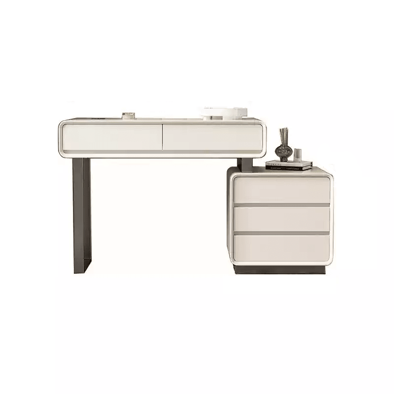Dobson Dressing Table With LED Mirror, Light Grey - Miola