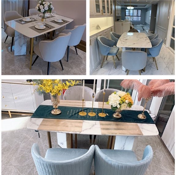 FenX Dining Table, Dining Table, Sintered Stone And Gold - Miola