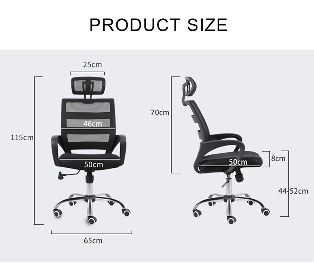 Herman Office Chair, Black - Miola