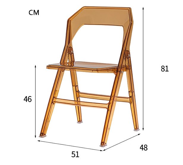 Philippe Starck Style Acrylic Folding Chair - Miola