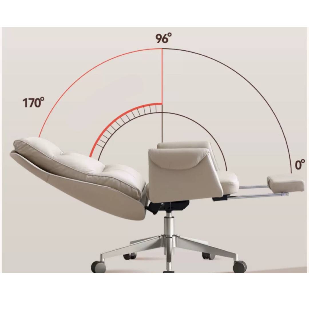 Bethalto Office Chair With Footrest, Recliner Office Chair - Miola