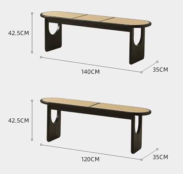 Angelia Vine Woven Bench - Miola
